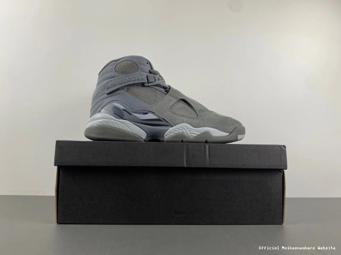 Official Maikesneakers 8 Cool Retro Jordan 305381-014 Grey 0810